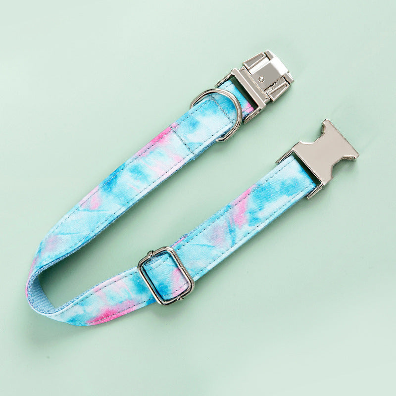 Printed Pet Collar Traction Rope Set