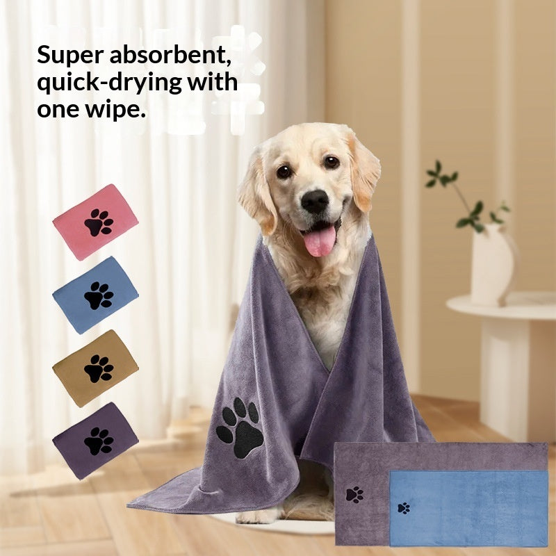 Pet Bath Towel Quick Drying Highly Absorbent Extra Large And Thick Made From Ultra Fine Microfiber