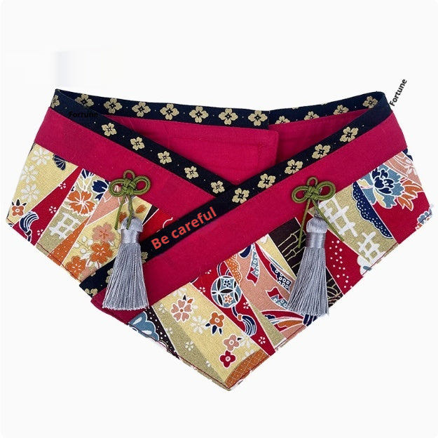 Pet Japanese Style Scarf Scarf Bib Bib