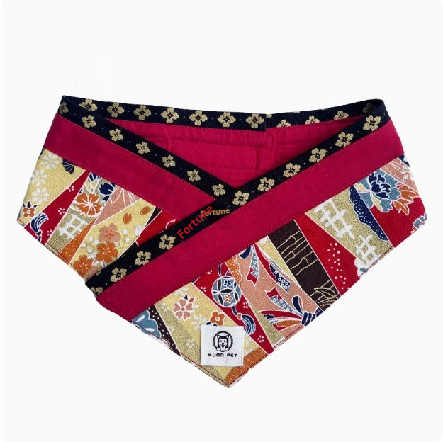 Pet Japanese Style Scarf Scarf Bib Bib