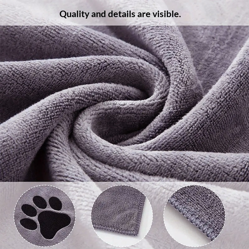 Pet Bath Towel Quick Drying Highly Absorbent Extra Large And Thick Made From Ultra Fine Microfiber