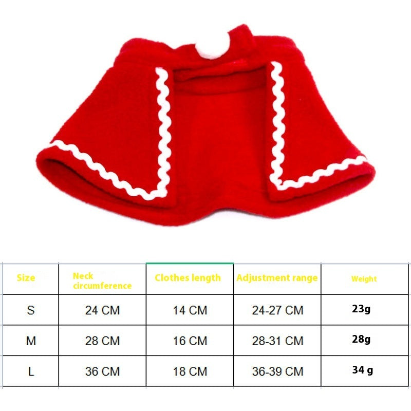 Christmas Pet Scarf Hat Cloak Pet Costume