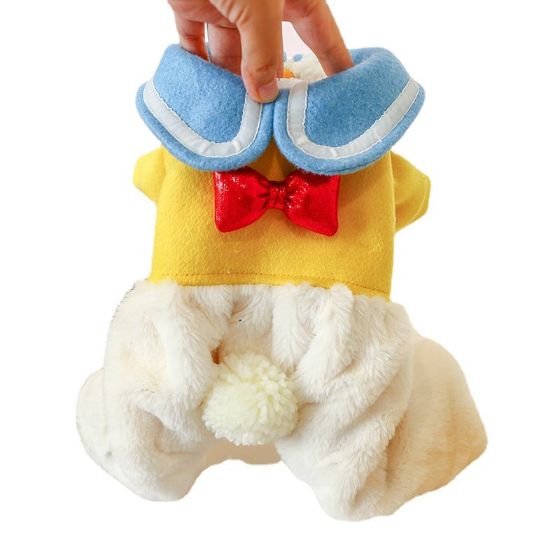 Pet Clothes New Fall Winter Plush And Thick Doll