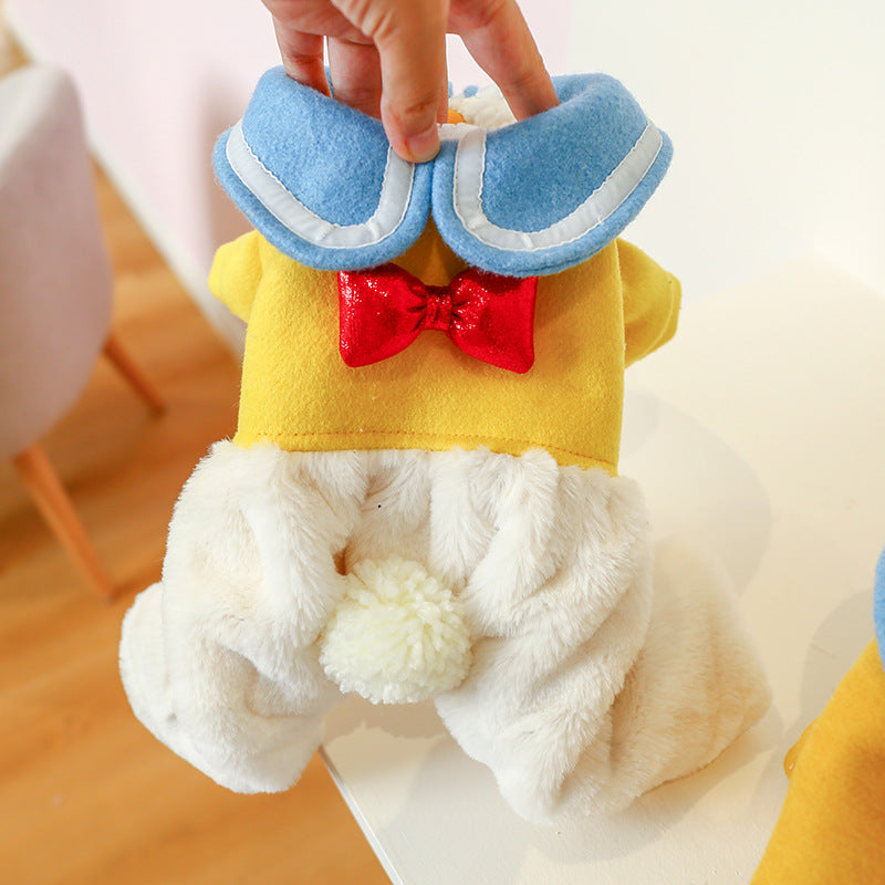 Pet Clothes New Fall Winter Plush And Thick Doll