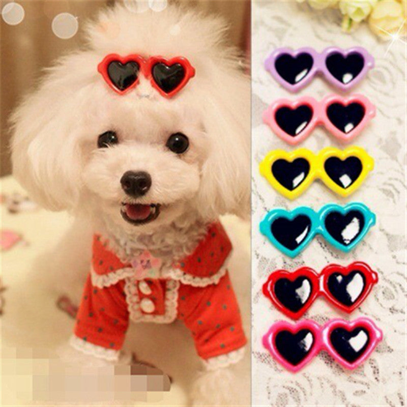 Pet glasses hair clip