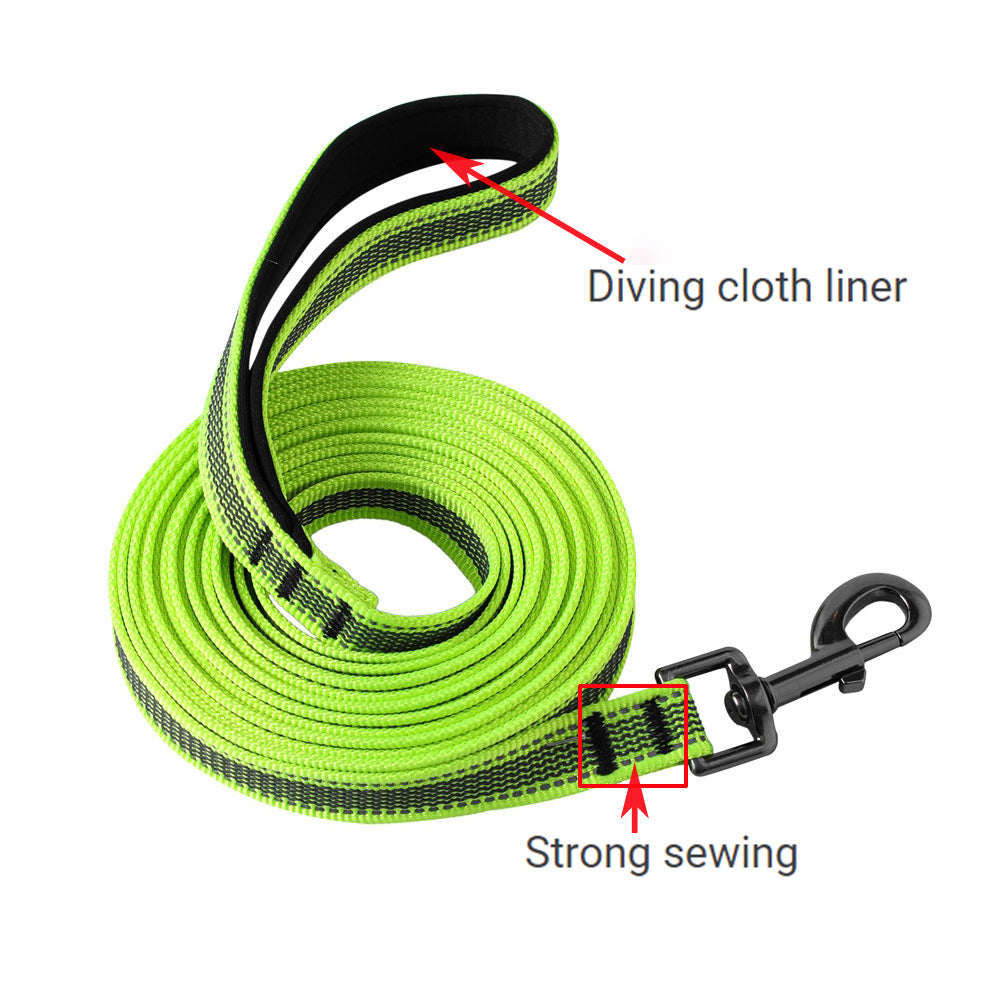 Nylon Night Safety Reflective Non Slip Pet Traction Rope