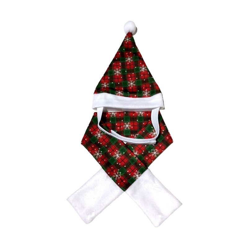 Christmas Pet Scarf Hat Cloak Pet Costume